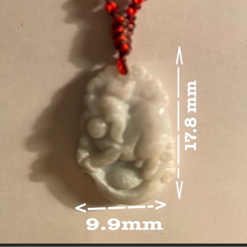🌹This is zodiac animals pig necklace is real Jade